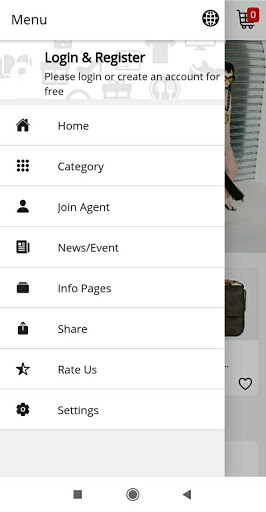 Android application mysac screenshort