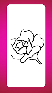 Flower coloring book
