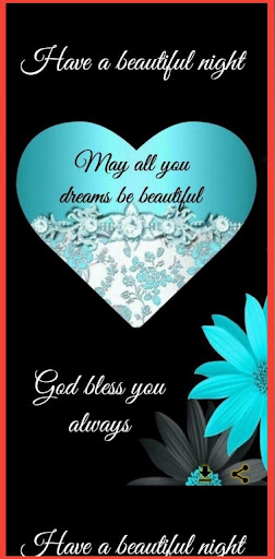 Android application evening love messages screenshort