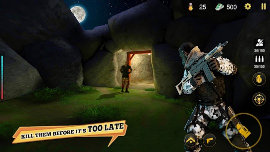 FPS Commando Shooting Gun Game MOD APK (God Mode, Dumb Enemy) 28