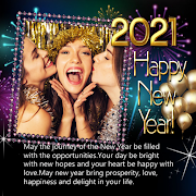 New Year 2021 Photo Frames,Greetings Wishes 2021