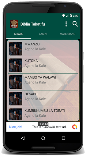 Swahili Bible ~ Takatifu Screen 2