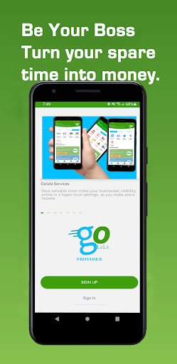 Android application Golala Provider:BeYour OwnBoss screenshort