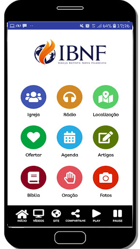 Android application IBNF OFICIAL screenshort