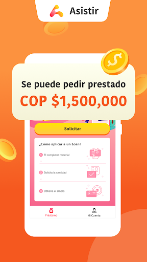 Asistir – línea de crédito Screen 2