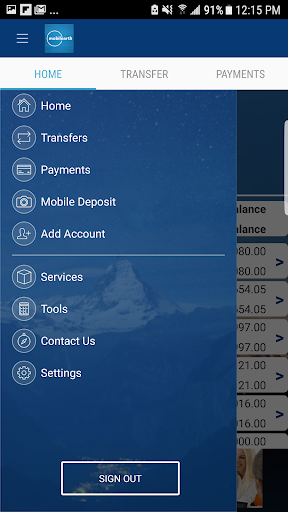 Mobilearth MobiBanking Screen 3