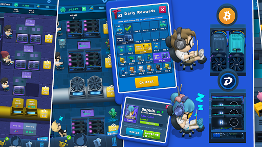 Crypto Idle Miner: Bitcoin mining game android2mod screenshots 11