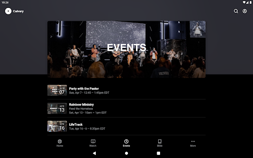 Screenshot of Calvary Church Delran