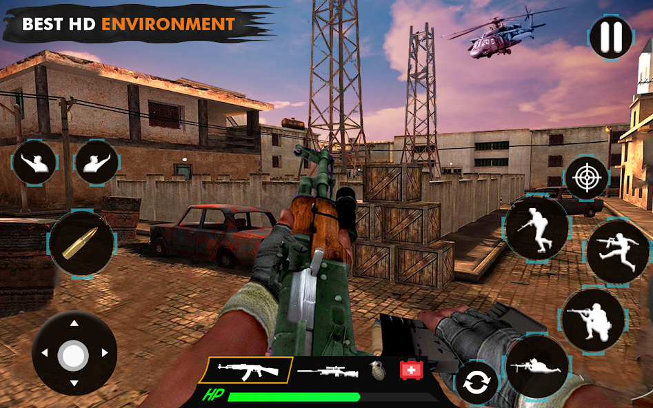 Fps gun shooting games offline 2.0.2 APK + Mod (Remove ads / God Mode / Weak enemy / Invincible) for Android