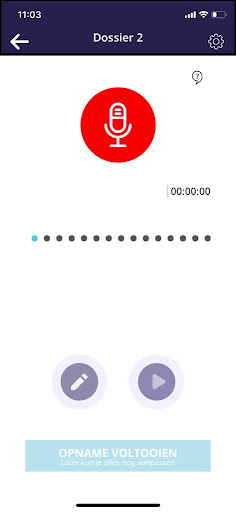 Android application Emma Handson Mobiel Dicteren screenshort