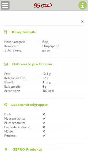 GEFRO Rezepte Screen 3