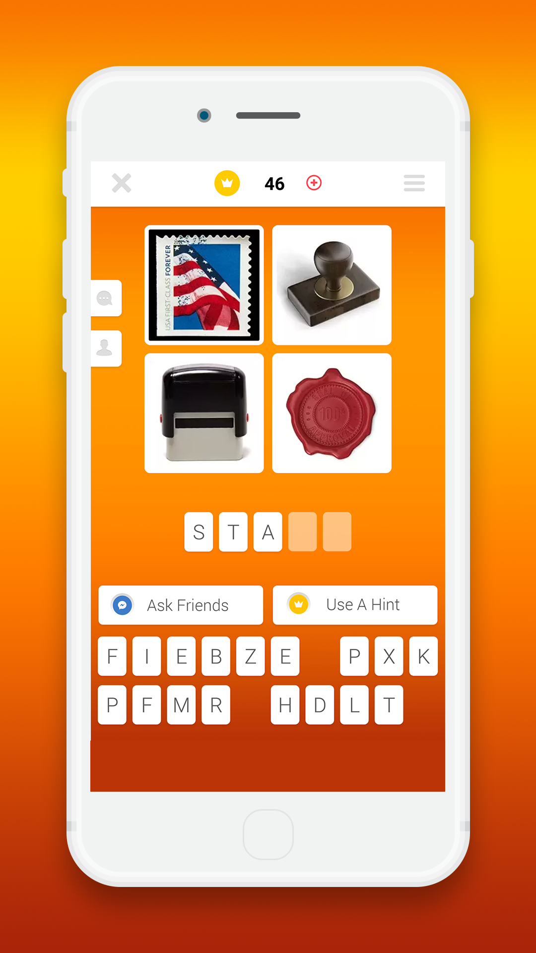 Android application Guess the Word screenshort