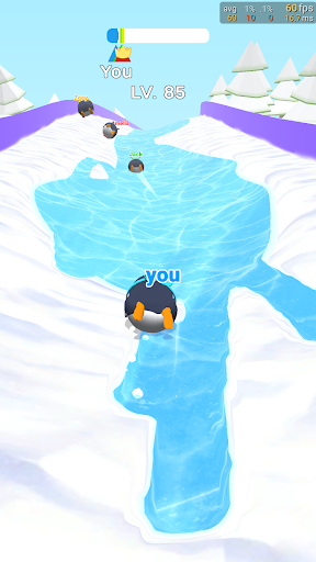 Android application Penguin Snow Race screenshort