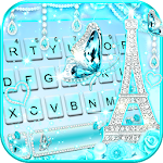 Diamond Paris Butterfly Keyboard Theme Apk