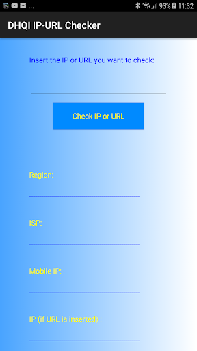 Android application DHQI IP-URL Checker screenshort