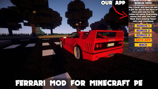 Ferrari Mod for Minecraft PE