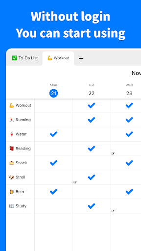 Screenshot of Habit Check Calendar