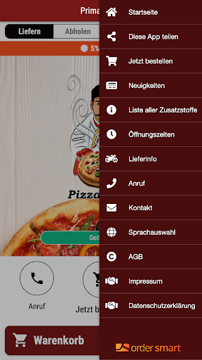 Prima Pizza Screen 3