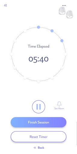 Android application Théa Breast Pump screenshort