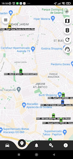Android application SegCar Rastreamento screenshort