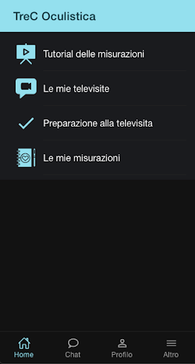 Android application TreC Oculistica screenshort