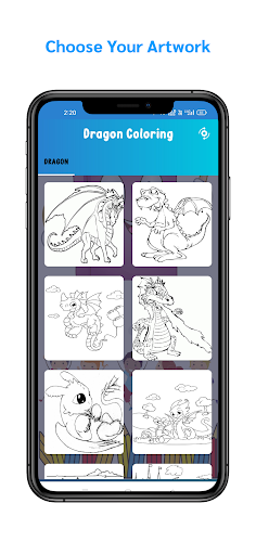 Dragon Coloring Book Screen 2