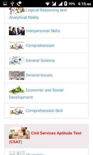 UPSC Exam Preparation App Screen 2
