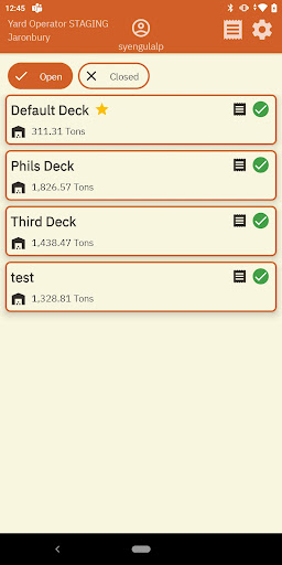 Android application Angel Yard Operator screenshort