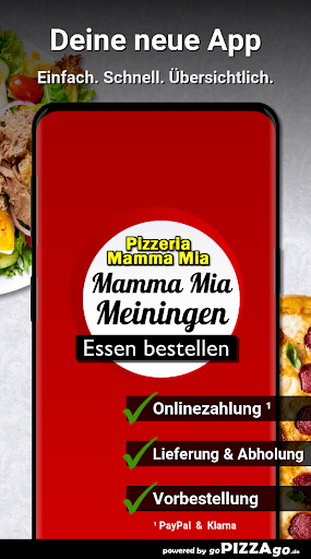 Android application Pizzeria Mamma Mia Meiningen screenshort