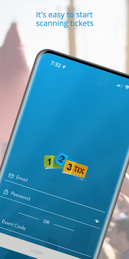 Android application 123 Tix Ticket Scanner screenshort