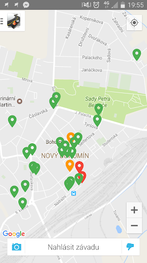 Android application Hlášení závad - Bohumín screenshort