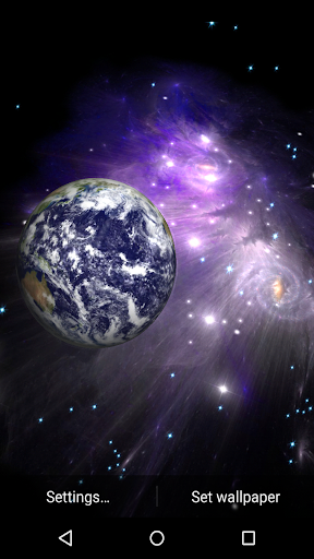 Android application 3D Galaxy Live Wallpaper screenshort
