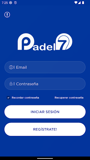 Android application Padel 7 Club screenshort