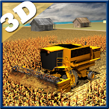 Farming harvester Simulator 3d icon