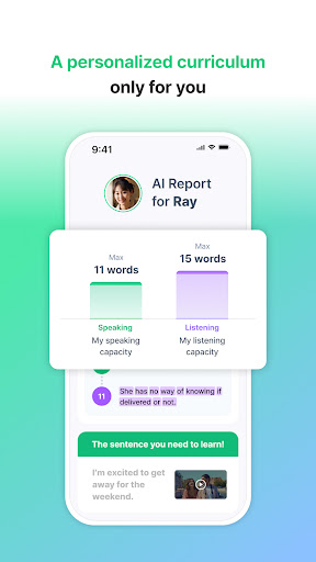 Screenshot of Plang: AI English Speaking