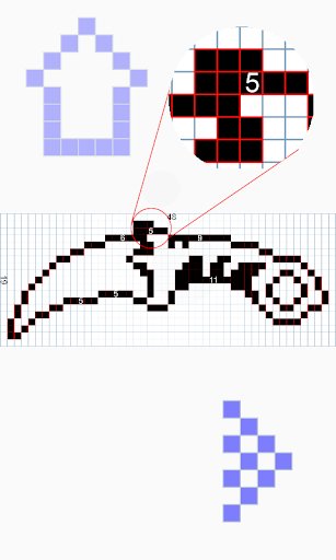 How to draw pixel weapons Screen 3
