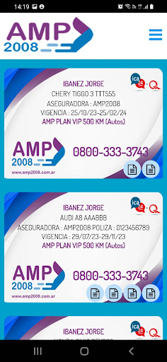 Android application AMP2008-Socios screenshort
