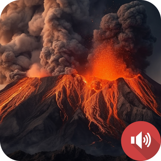 Volcano and Lava sounds logo