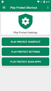 Play Protect Settings Shortcut