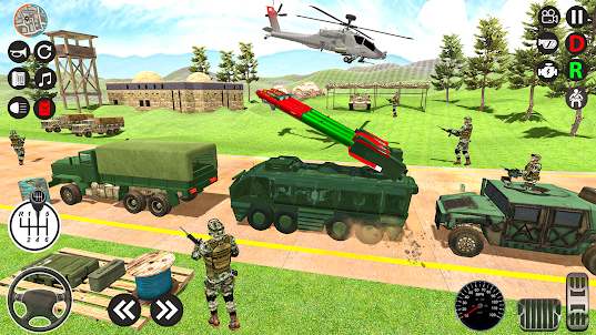 Army missile transport truck