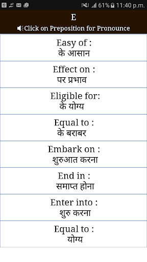 Preposition With Hindi Meaning By Mbsait Google Play United States Searchman App Data Information