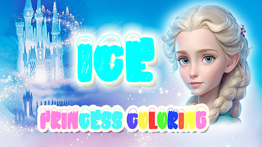 Android application Ice Princess Coloring. screenshort