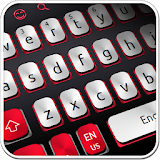 White And Red Simple Keyboard icon