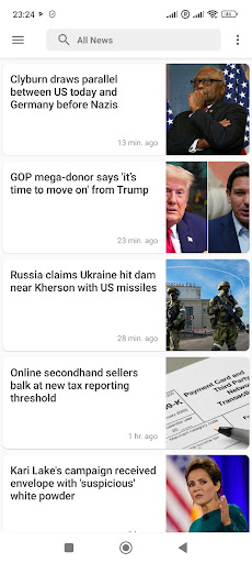 Android application USA Breaking News screenshort