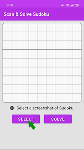 Scan & Solve Sudoku
