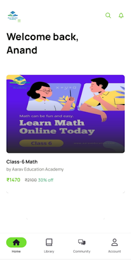 Android application Aarav Education screenshort