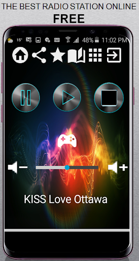 Android application KISS Love Ottawa CA App Radio screenshort