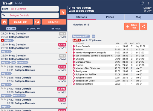Trenit - find Trains in Italy screenshot 7