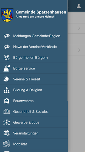 Android application Gemeinde Spatzenhausen screenshort