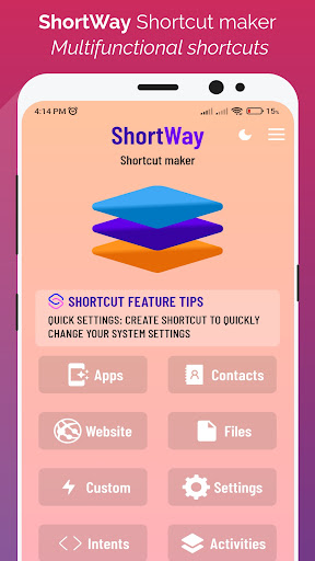 Android application ShortWay Shortcut maker screenshort